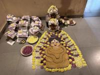 Pradhana Homa and Purnahuti of Shat Pranava Mahamrityunjaya Homa at SCM Shirali (15 Feb 2024)